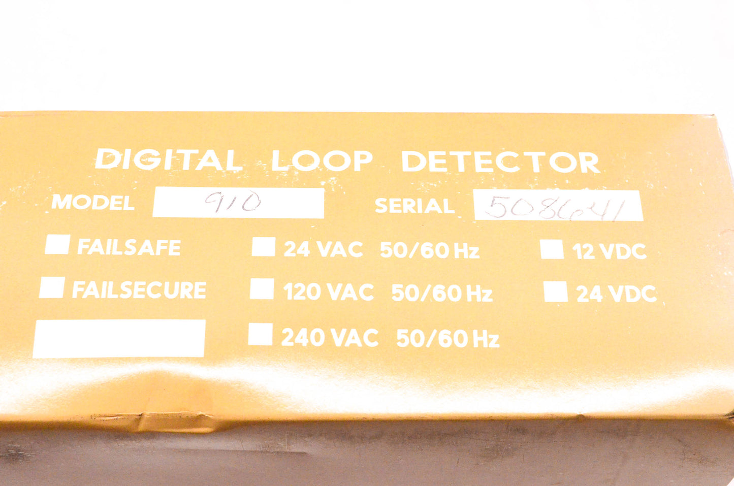 Detector Systems 910-508641, 910, 37-53-0525 Model 910 Digital Loop Detector NOS