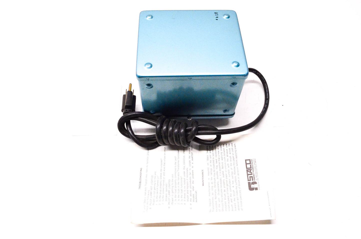 Staco 3PN501 Energy Products Variable Transformer NOS