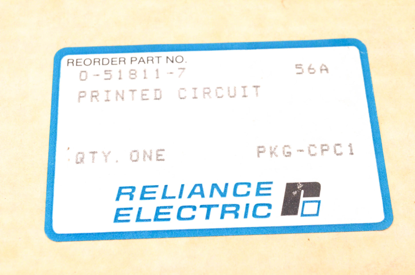 Reliance Electric 0-51811-7 Printed Circuit Board NOS