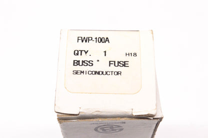 Cooper Bussmann 100 Amp 700 Volt AC/DC Semiconductor Fuse NOS