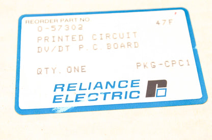 Reliance Electric 0-57302 DV/DT Printed Circuit Board NOS