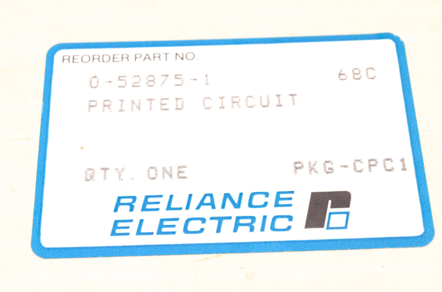 Reliance Electric 0-52875-1 VTDB Circuit Board NOS