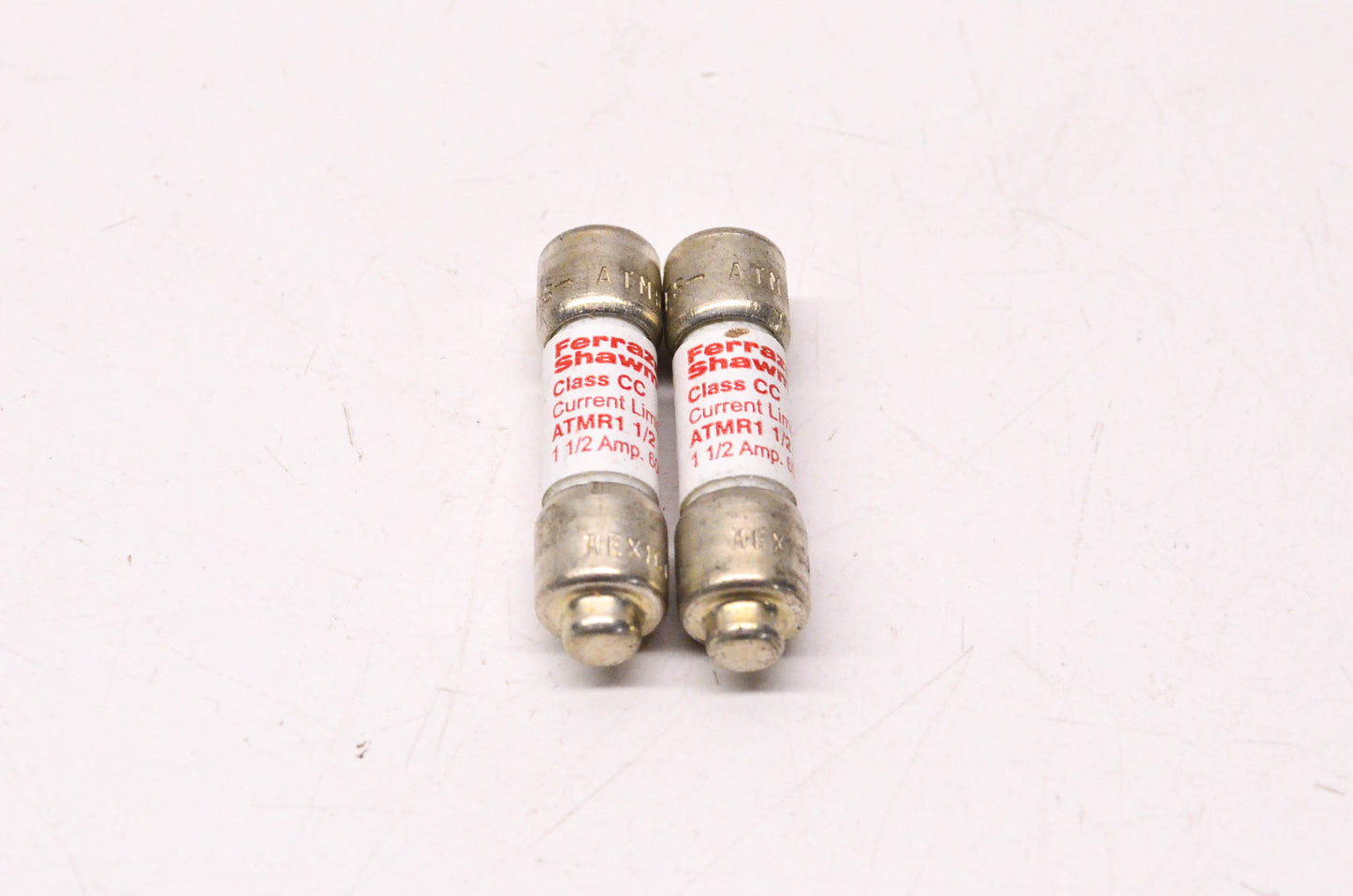 Ferraz Shawmut 1 1/2 Amp 600 Volt AC Current Limiting Class CC Fuse Qty 2 NOS