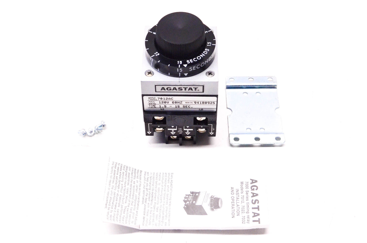 Agastat 7012AC Timing Relay NOS