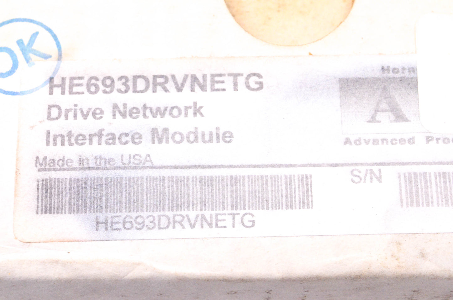 Horner HE693DRVNETG1032 Drive Network Interface Module NOS