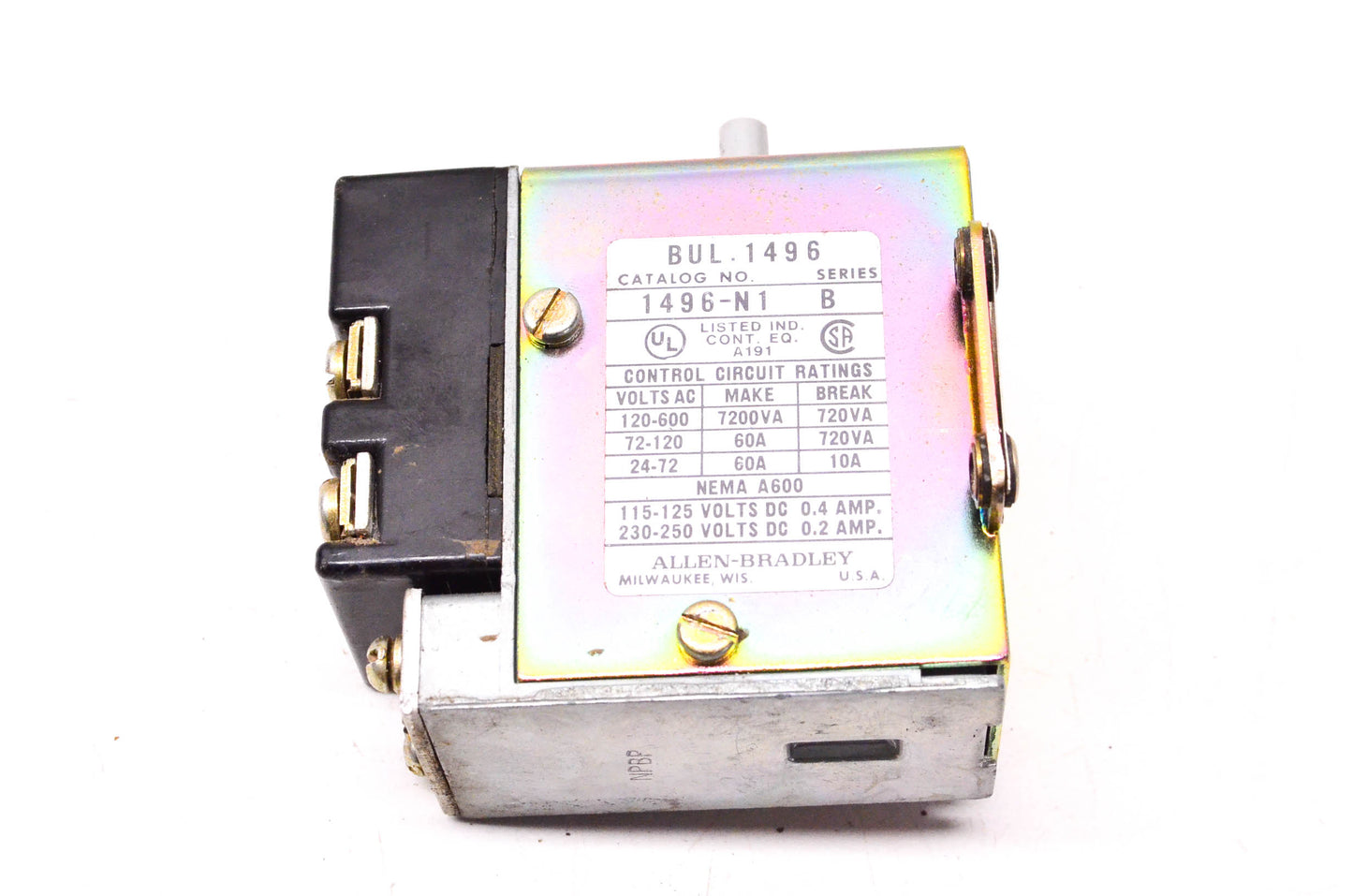 Allen Bradley 1496-N1 Pneumatic Timer Assembly NOS