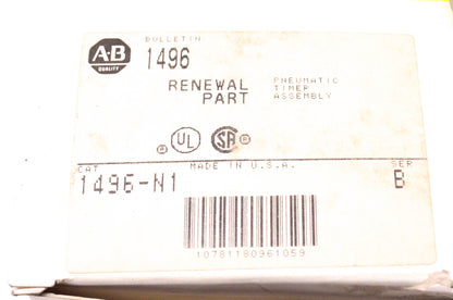 Allen Bradley 1496-N1 Pneumatic Timer Assembly NOS
