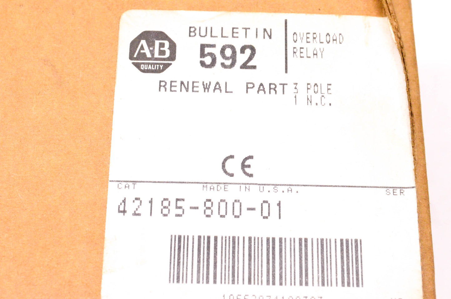 Allen Bradley 42185-800-01 Overload Relay NOS