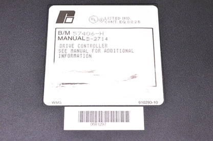 Reliance Electric 57406-H Drive Controller Module NOS