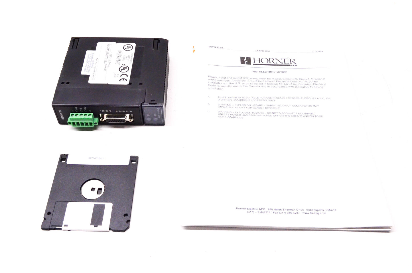Horner HE693DNT250J DeviceNet Master Scanner NOS