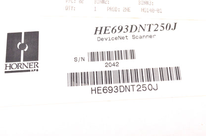 Horner HE693DNT250J DeviceNet Master Scanner NOS