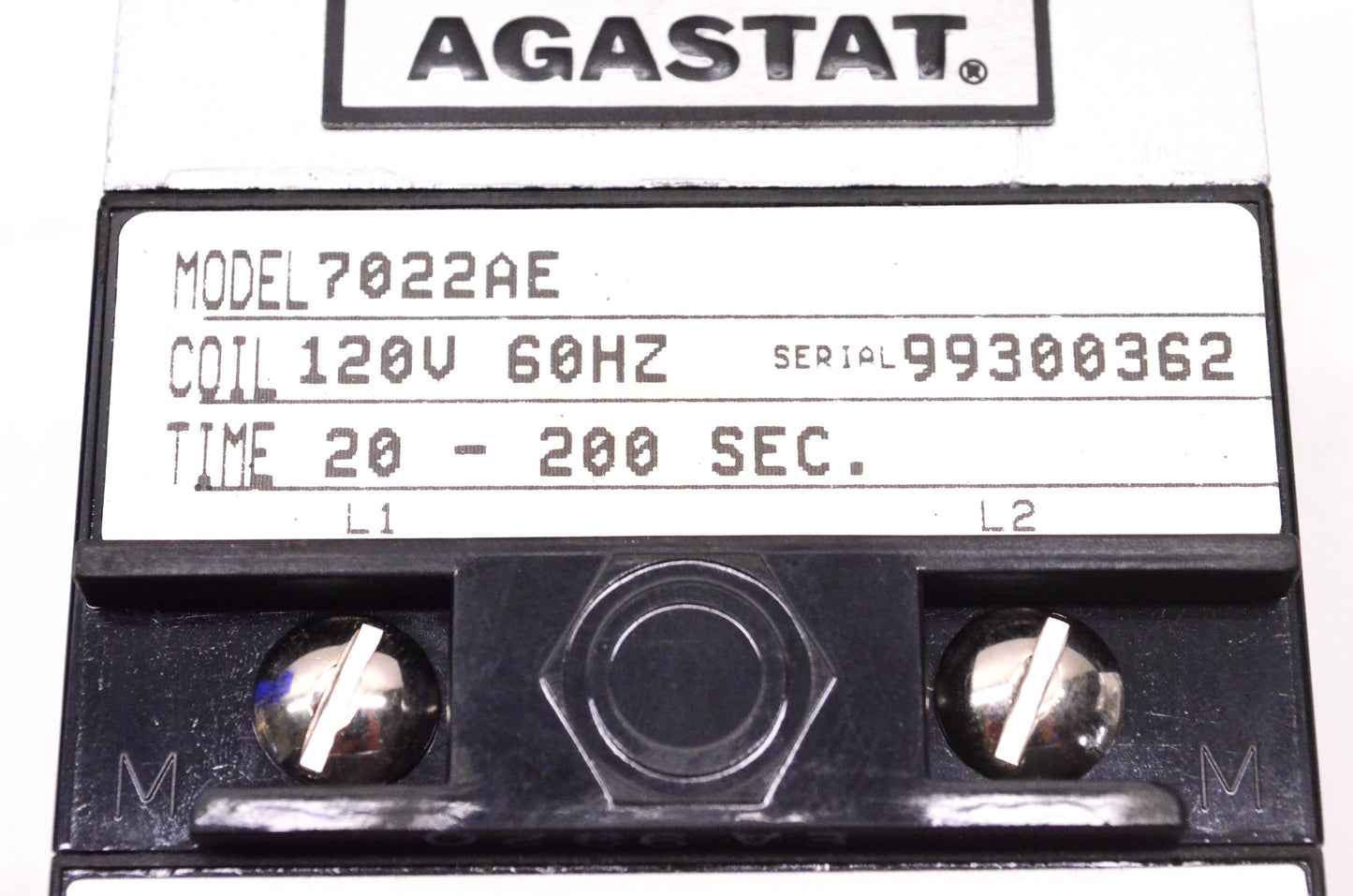 Agastat 7022AE Timing Relay NOS