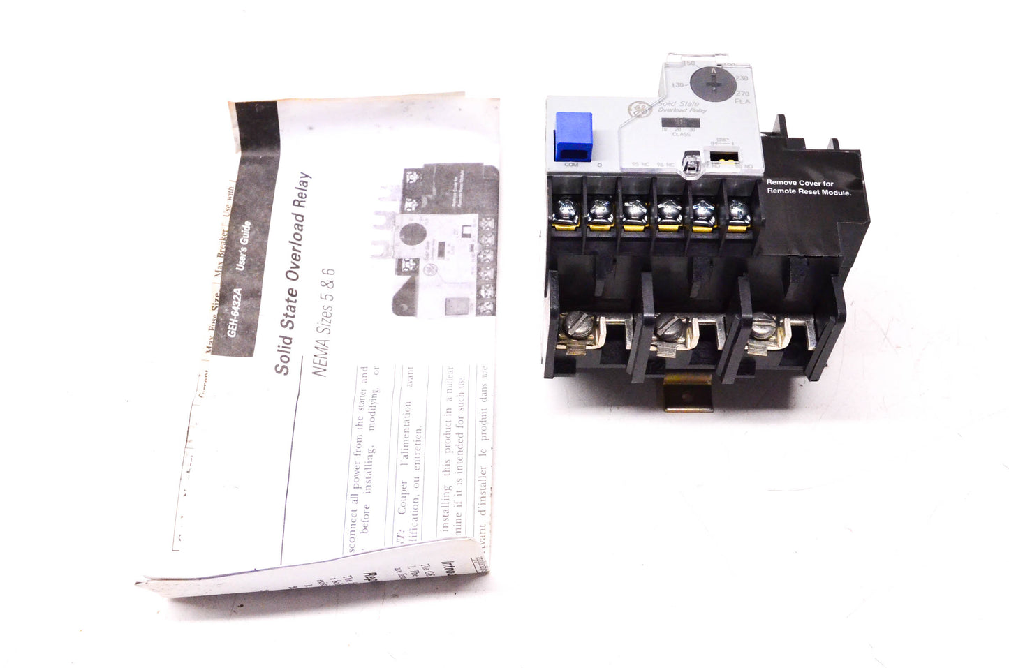 General Electric CR324GXQS Solid State Overload Relay NOS