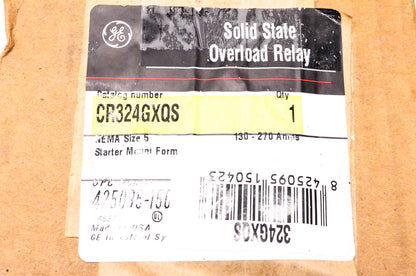 General Electric CR324GXQS Solid State Overload Relay NOS