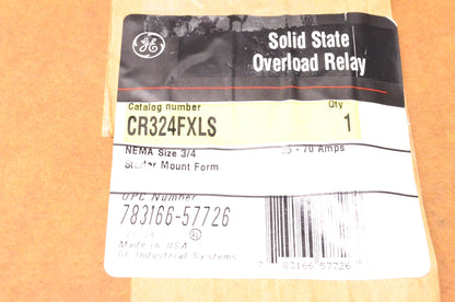 General Electric CR324FXLS Solid State Overload Relay NOS