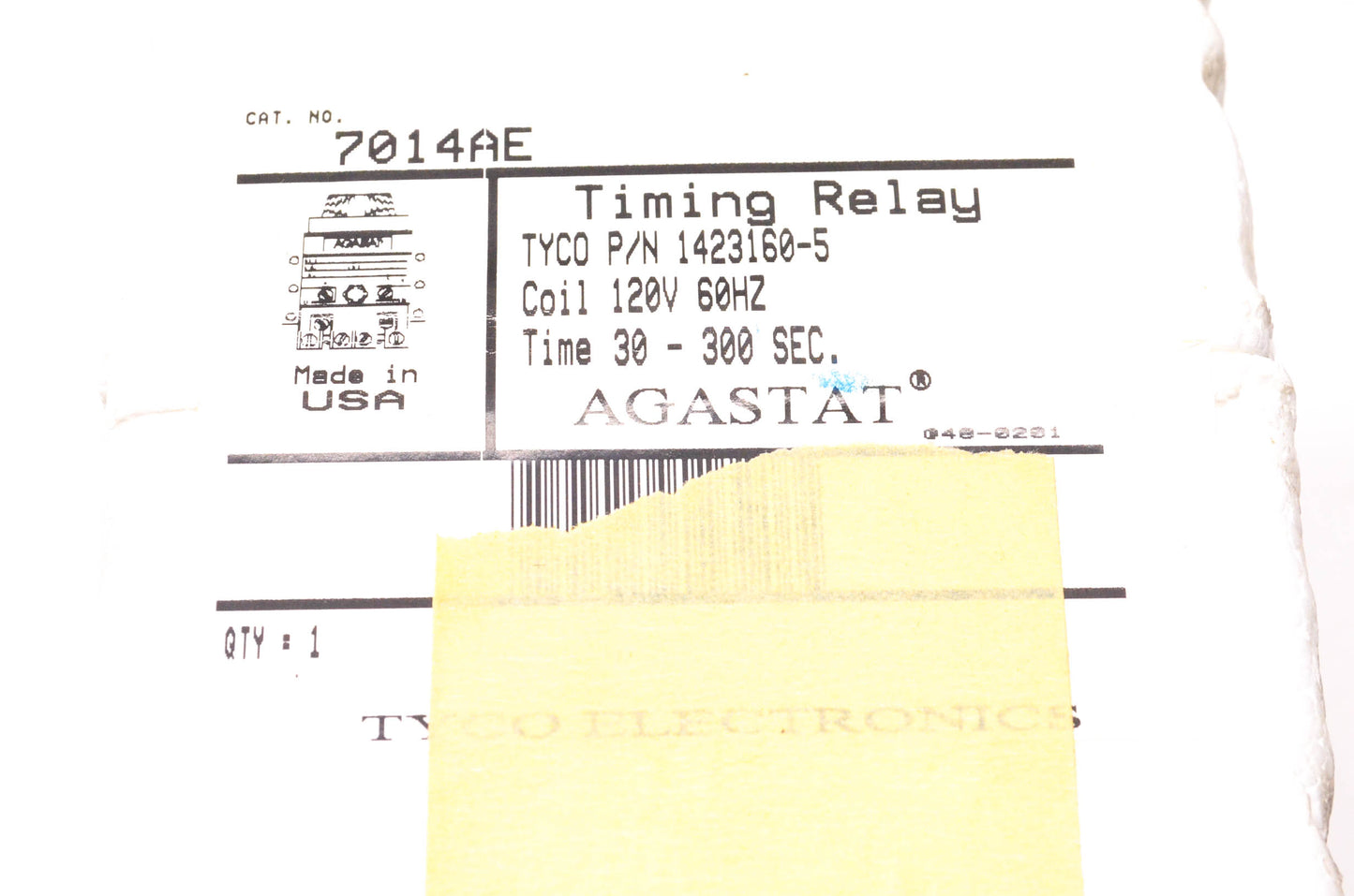 Agastat 7014AE Timing Relay NOS