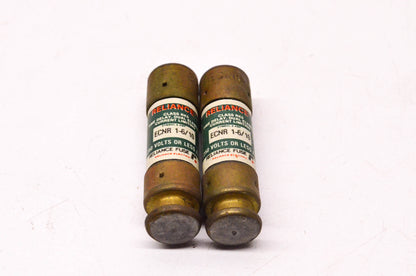 Reliance 1 6/10 Amp 250v Dual Element Time Delay Current Limiting Fuse Qty 2 NOS