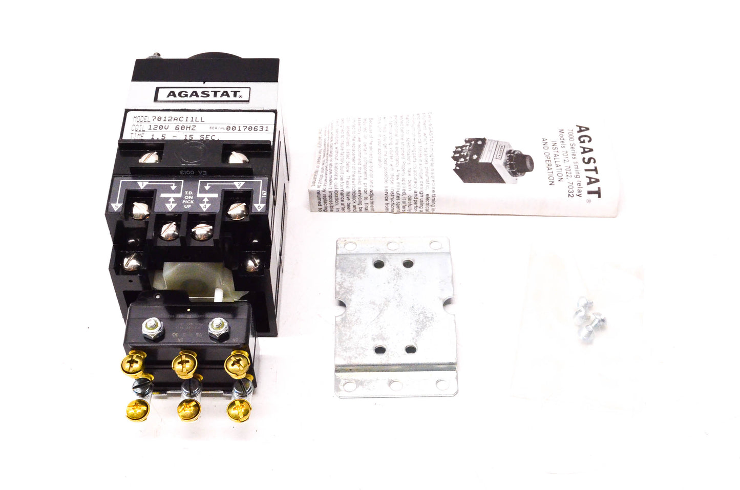 Agastat 7012ACI1LL Timing Relay NOS