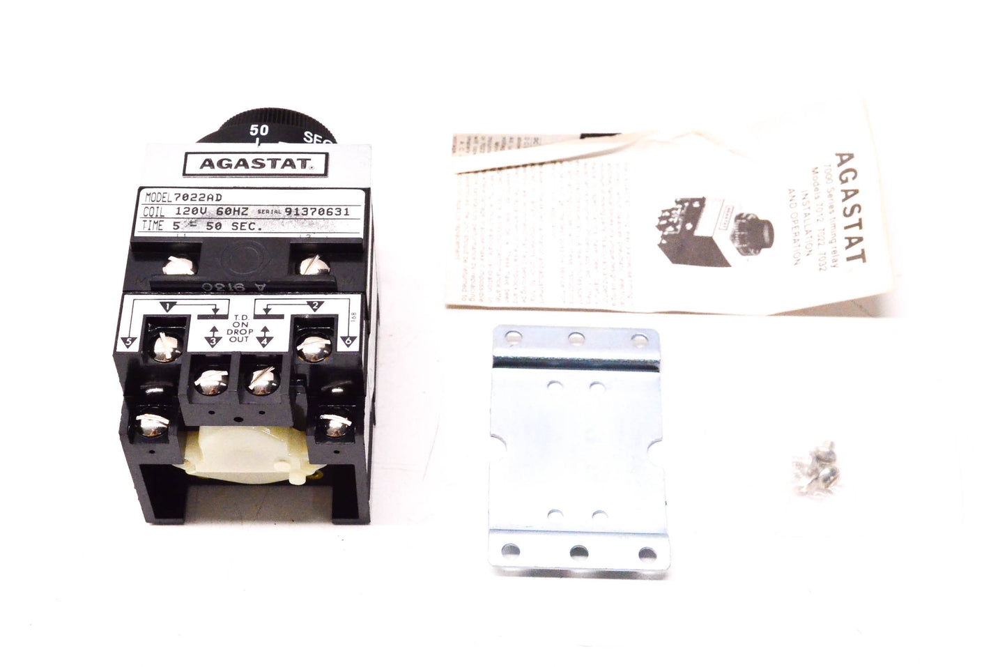 Agastat 7022AD Timing Relay NOS