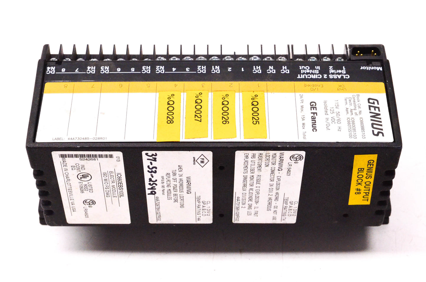 General Electric IC660TSS100K Terminal Assembly