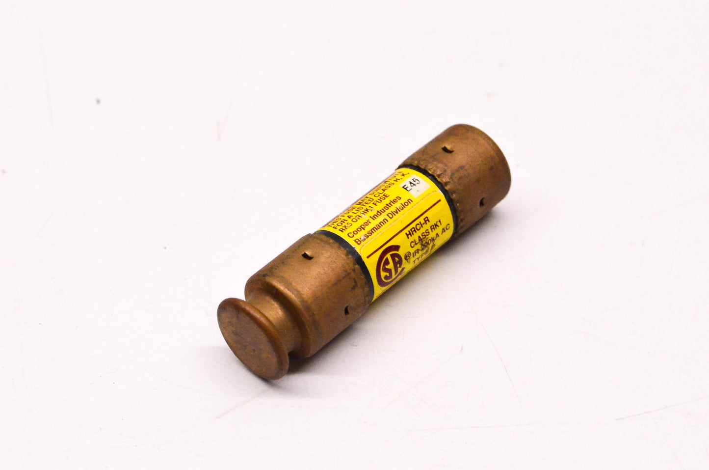 Cooper Bussmann 1 Amp 250 Volt AC 125 Volt DC Dual Element Time Delay Fuse NOS