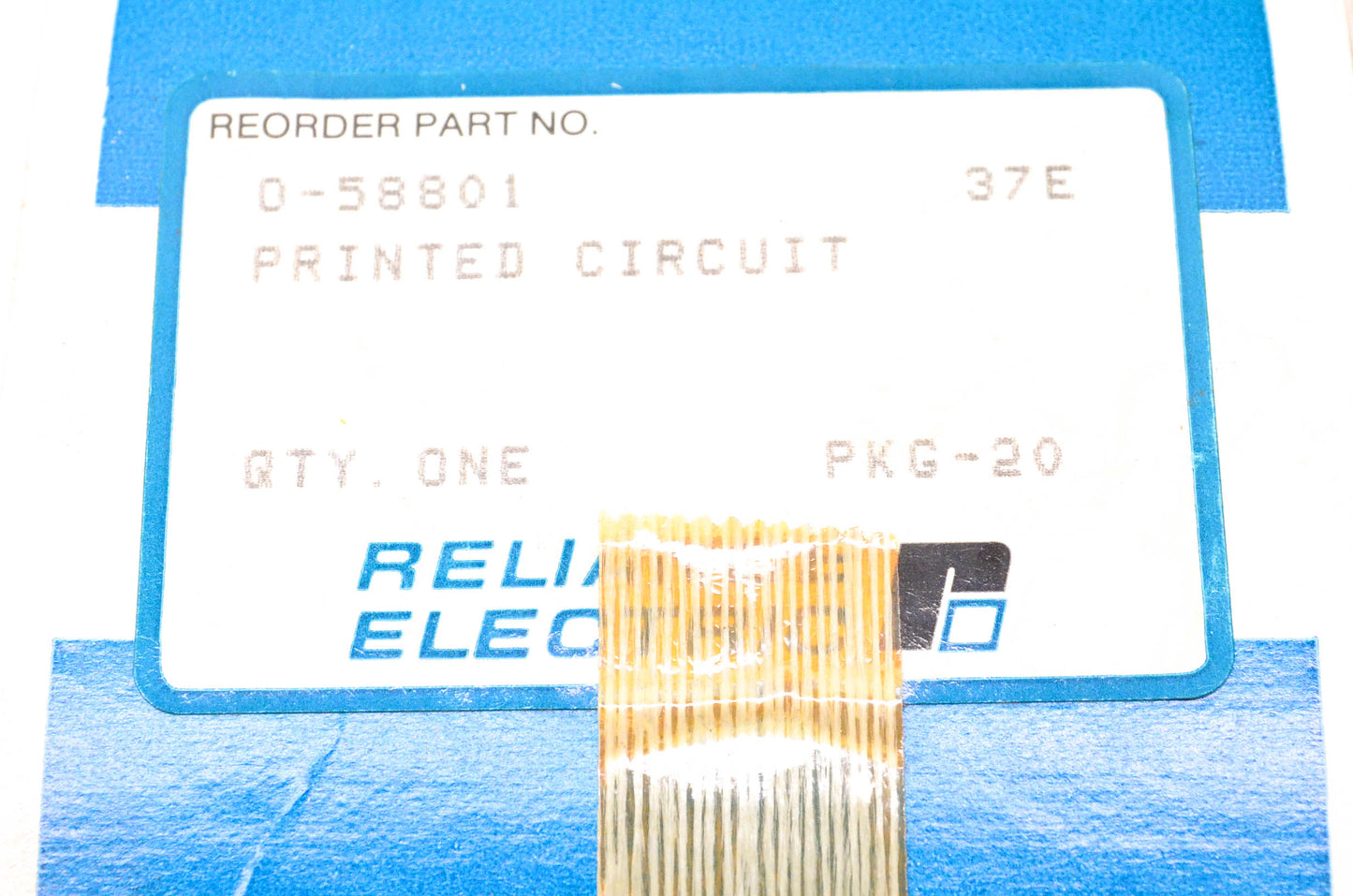Reliance Electric 0-58801 PC Resistor Board NOS