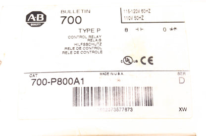 Allen Bradley 700-P800A1 Control Relay NOS