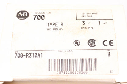 Allen Bradley 700-R310A1 AC Relay Type R NOS