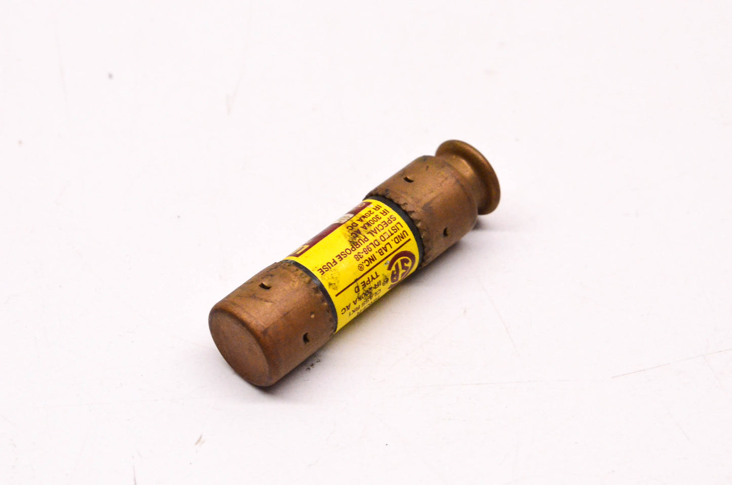 Cooper Bussmann 1 Amp 250 Volt AC 125 Volt DC Dual Element Time Delay Fuse NOS