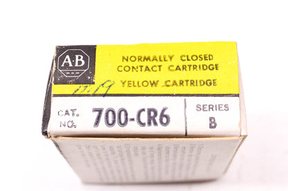 Allen Bradley 700-CR6 Normally Closed Contact Cartridge NOS