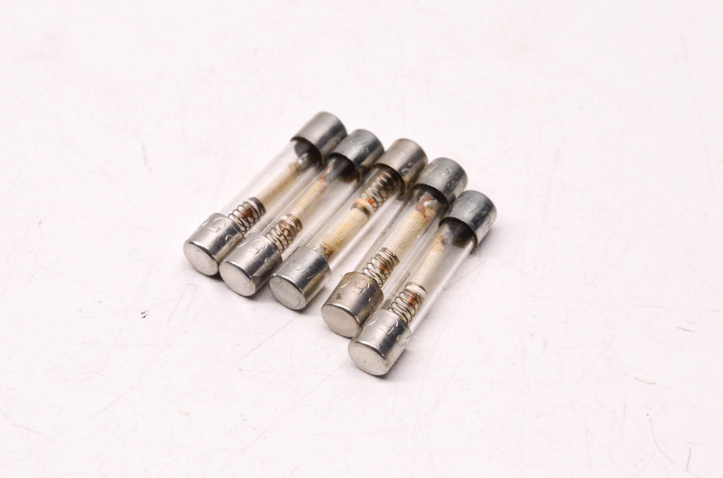 Cooper Bussmann MDL 3/8 3/8 Amp 250 Volt Dual Element Glass Tube Fuses Qty 5 NOS
