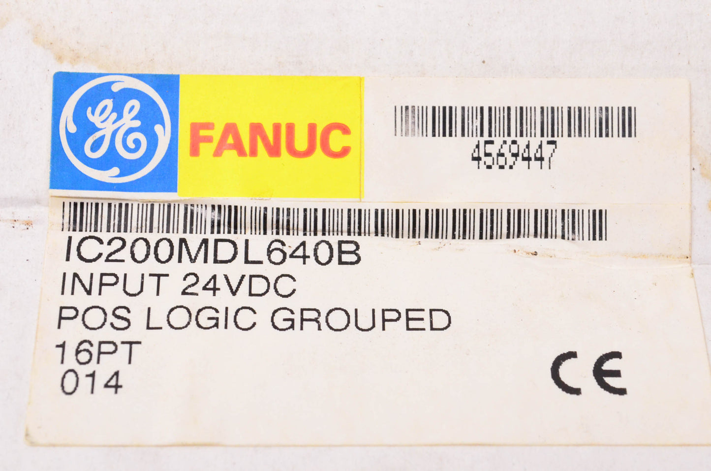 General Electric IC200MDL640B 16-Point Input Module NOS