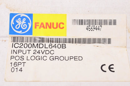 General Electric IC200MDL640B 16-Point Input Module NOS