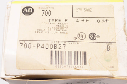 Allen Bradley 700-P400B27 Control Relay NOS