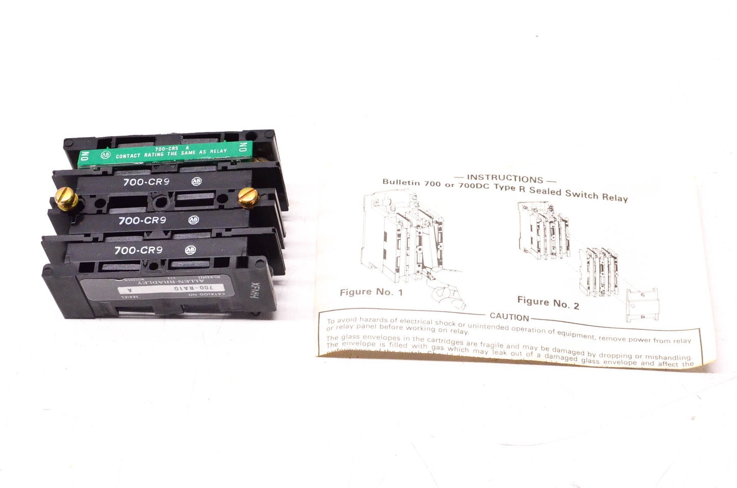 Allen Bradley 700-RA10 Front Deck W/ One Normally Open Contact Cartridge NOS