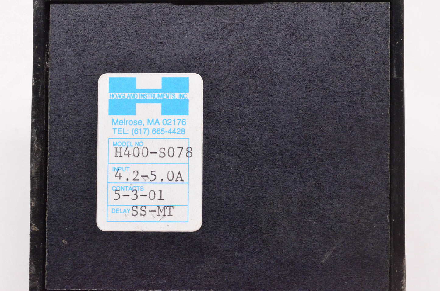 Hoagland Instruments H400-S078 Relay