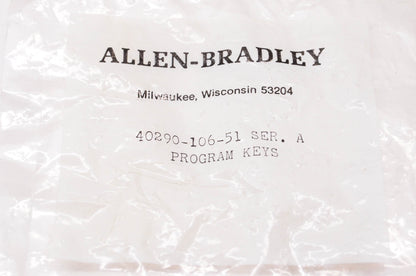 Allen Bradley 40290-106-51 Program Keys Qty 8 NOS
