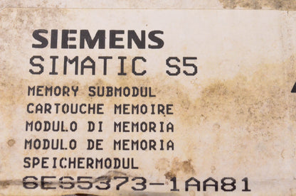 Siemens 6ES5373-1AA81 Memory Submodule NOS