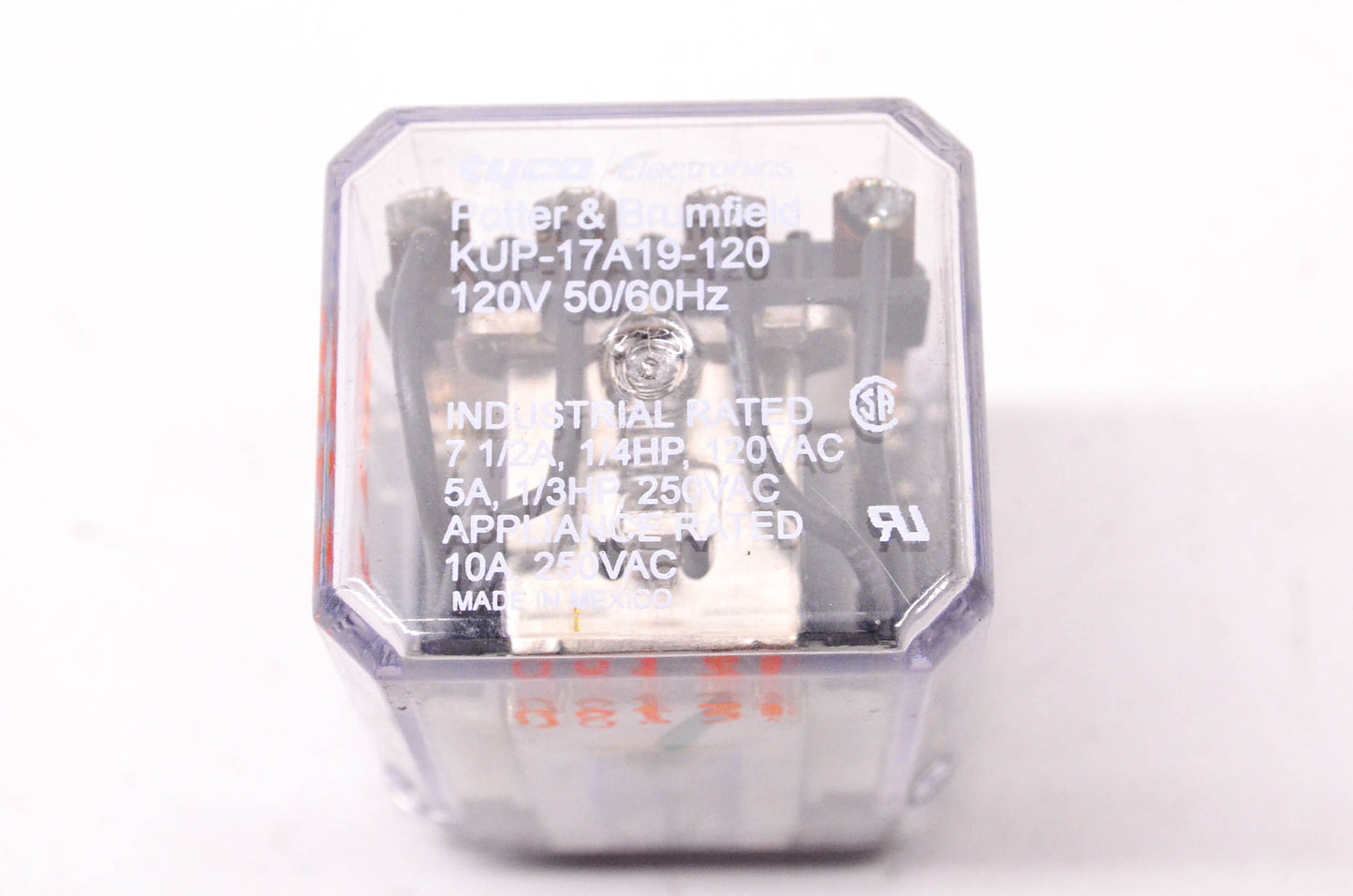 Potter & Brumfield KUP-17A19-120 120 Volt AC Relay NOS
