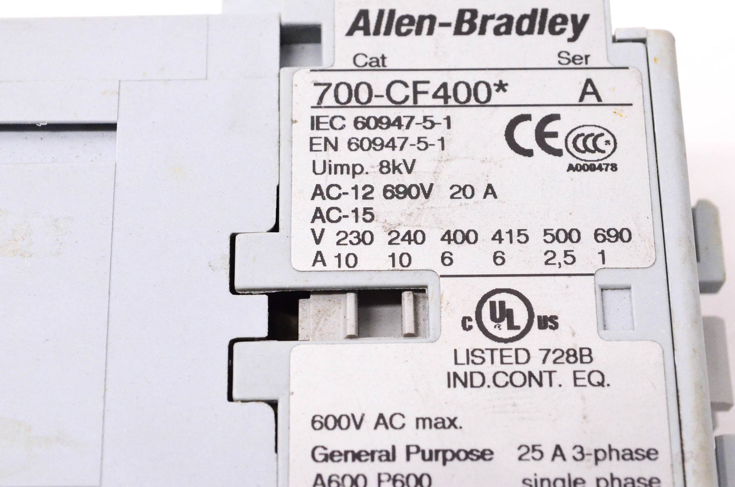 Allen Bradley 700-CF400* Relay NOS