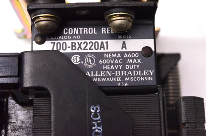 Allen Bradley 700-BX220A1 Control Relay NOS