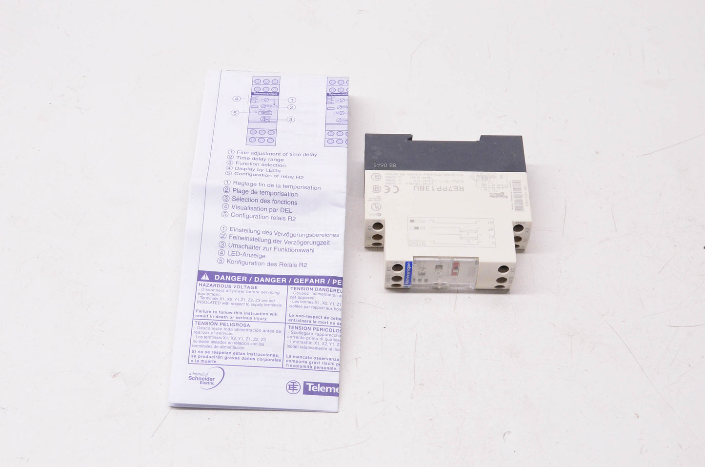 Telemecanique RE7 PP13BU Timer Relay NOS