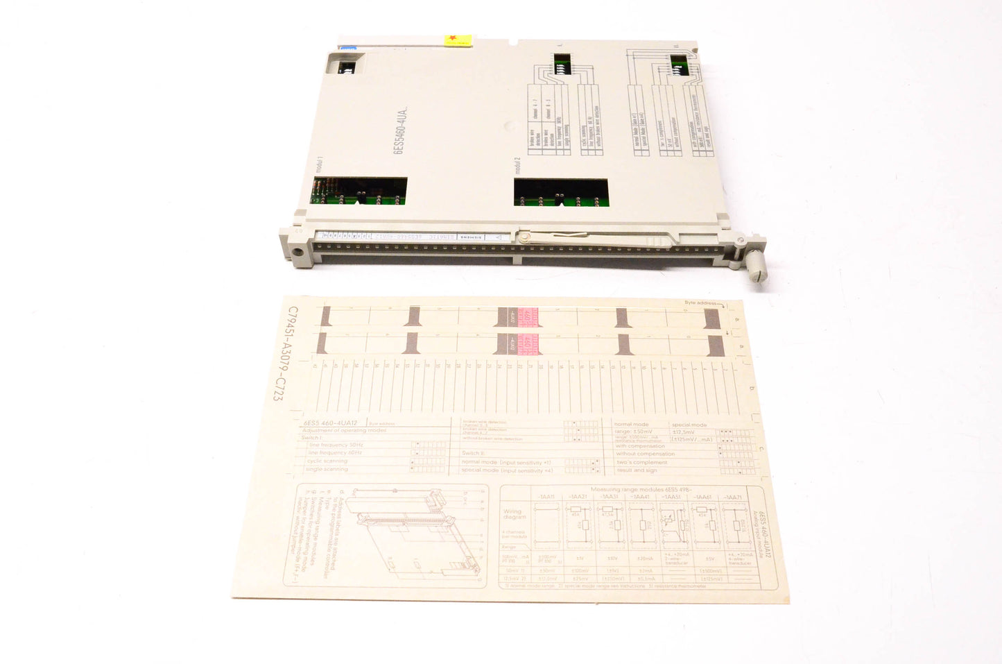 Siemens 6ES5460-4UA12 Analog Input Module NOS