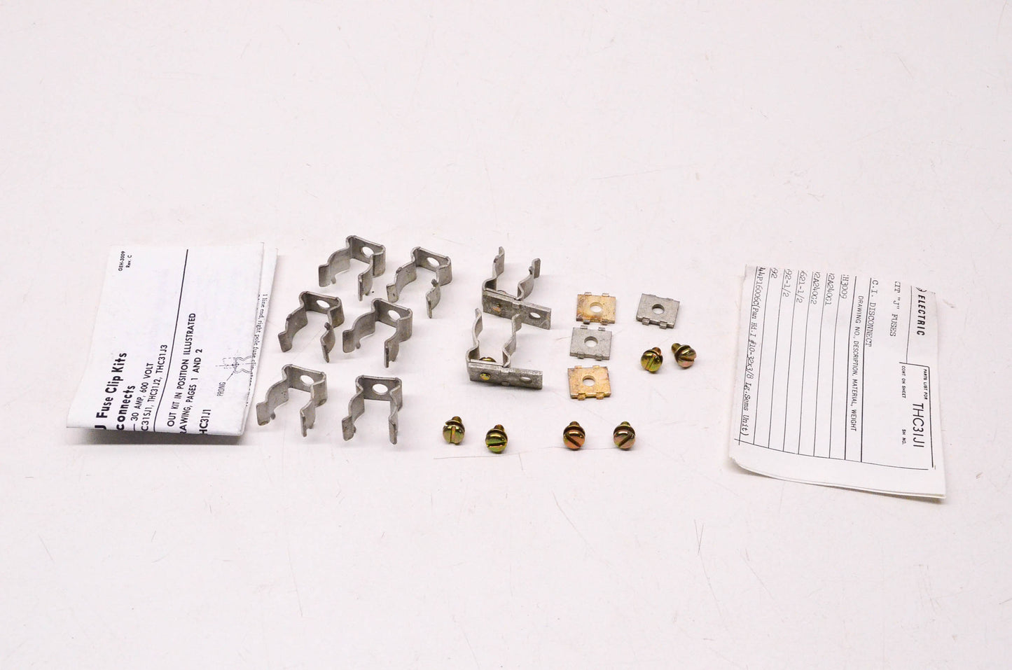 General Electric THC31J1 Fuse Clip Kit NOS