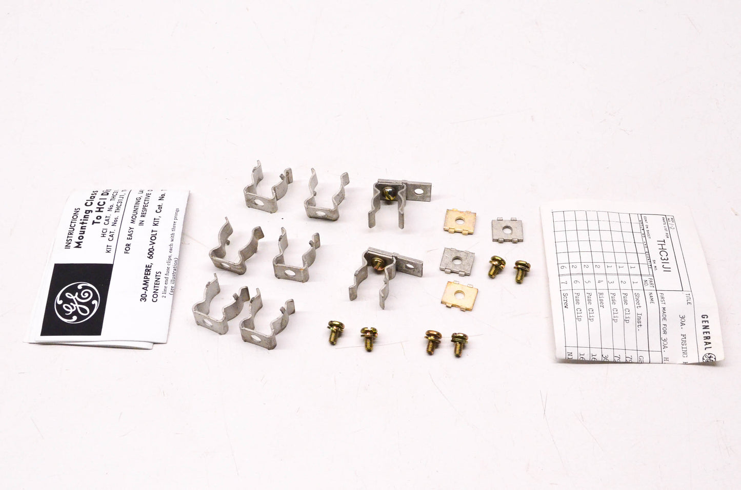 General Electric THC31J1 Fuse Clip Kit NOS