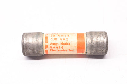 Gould A25X25 25 Amp 300 Volt AC Amp-Trap Fuse NOS