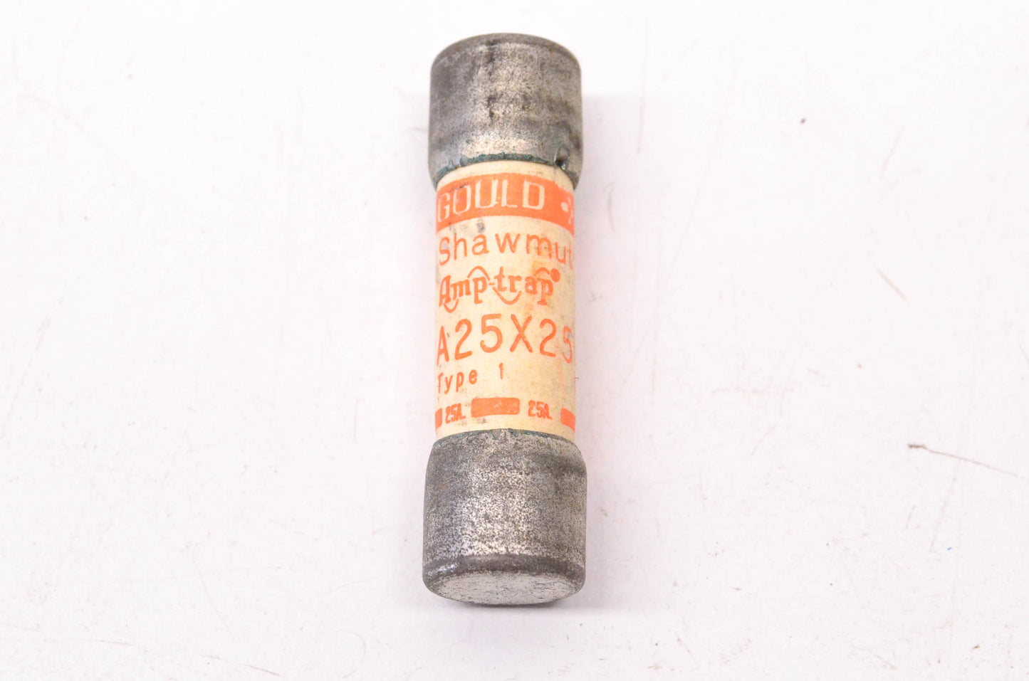 Gould A25X25 25 Amp 300 Volt AC Amp-Trap Fuse NOS