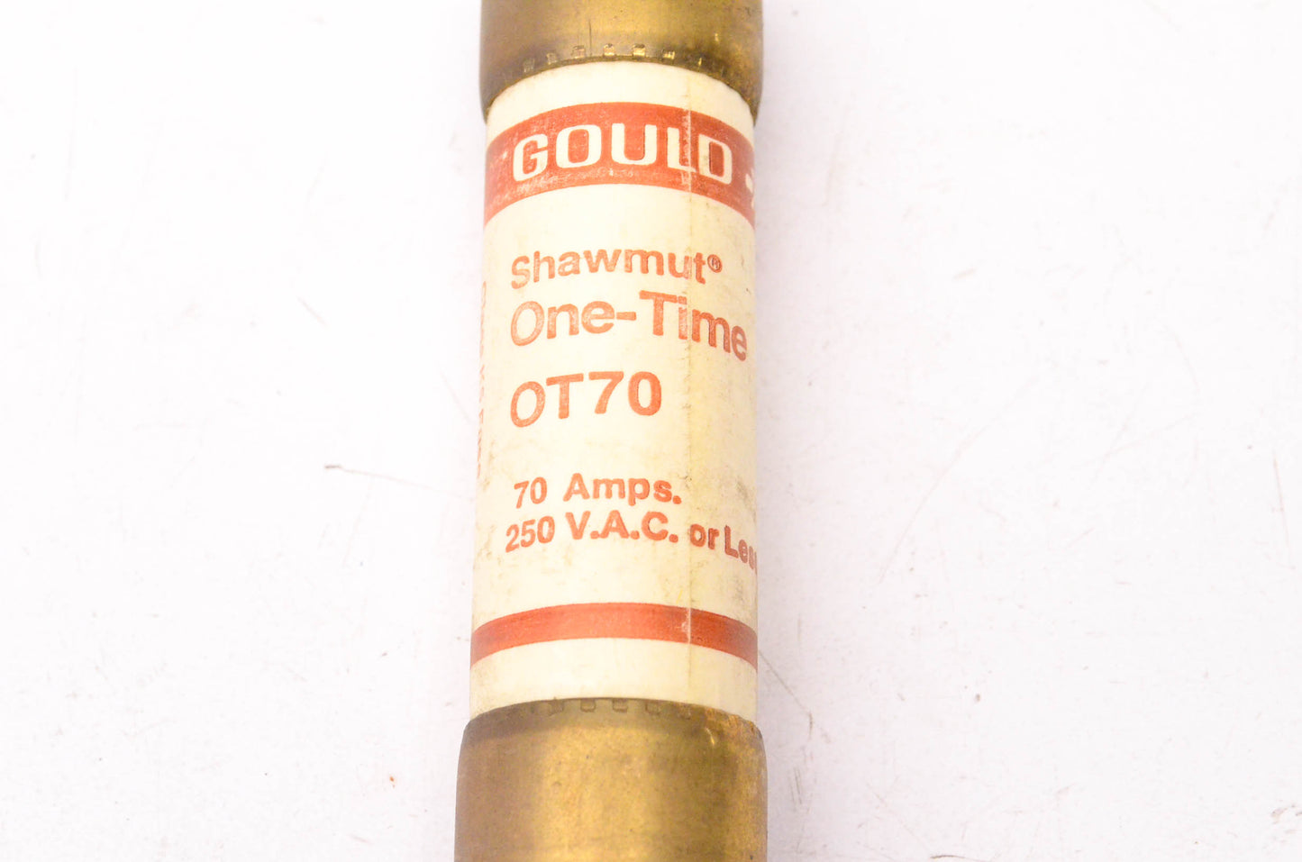 Gould OT70 70 Amp 250VAC One-Time Fuse NOS