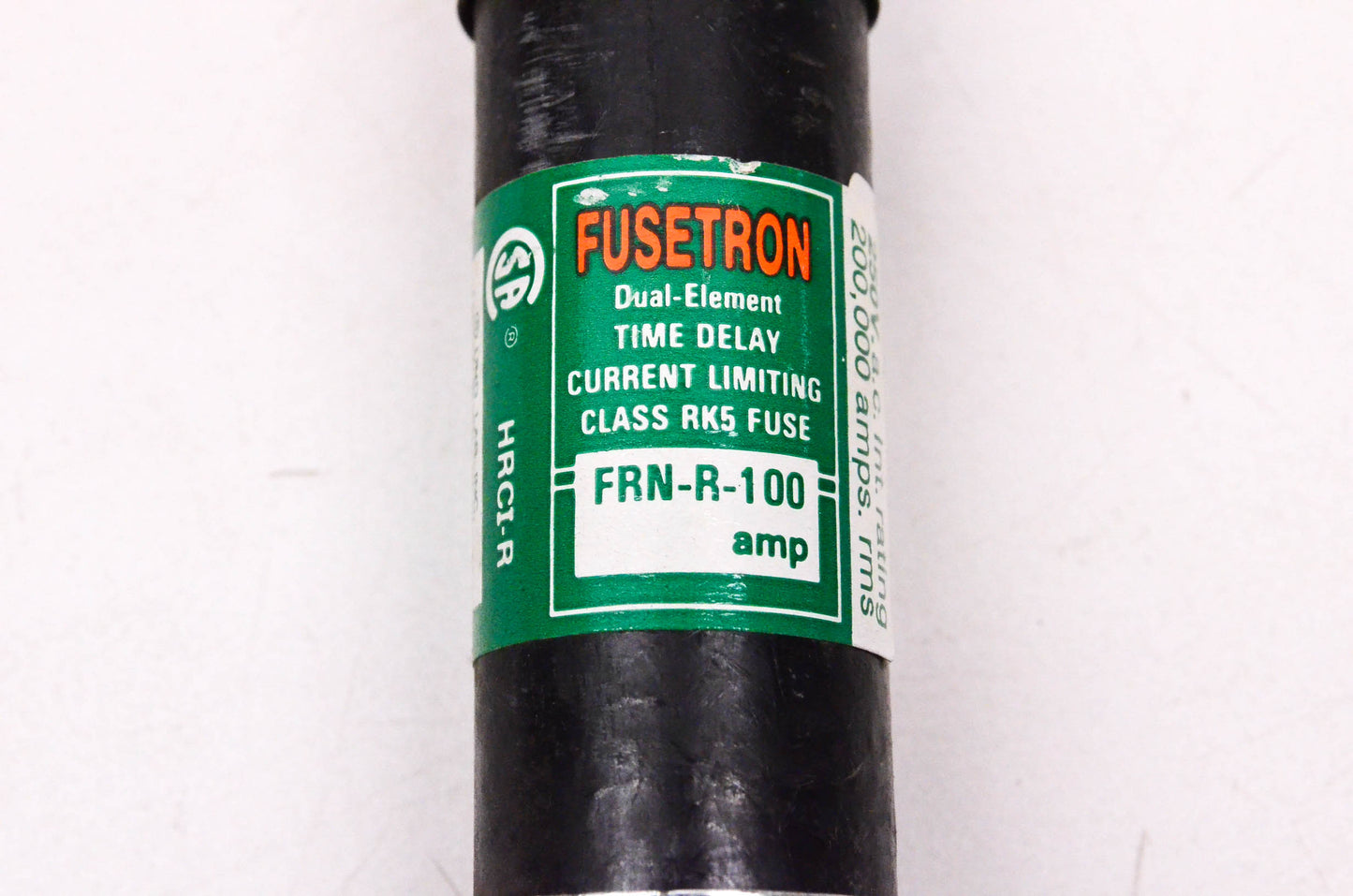 Cooper Bussmann 100Amp 250v AC Dual Element Time Delay Current Limiting Fuse NOS