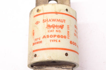 Shawmut A50P600 Amp-Trap Fuse NOS